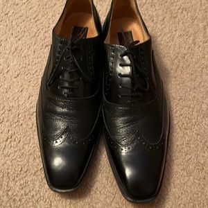 Mercanti Fiorentini black size 12 lace up dress shoes